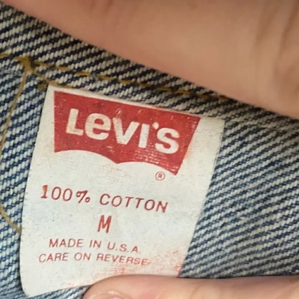 Levi’s Type III Trucker Vintage Denim Jacket MADE IN USE JULY 1987 SIZE MEDIUM